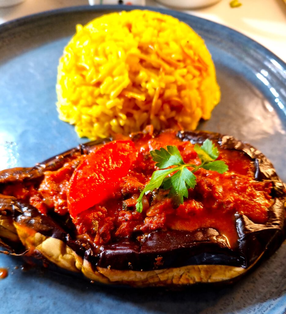 eggplant and pilaf